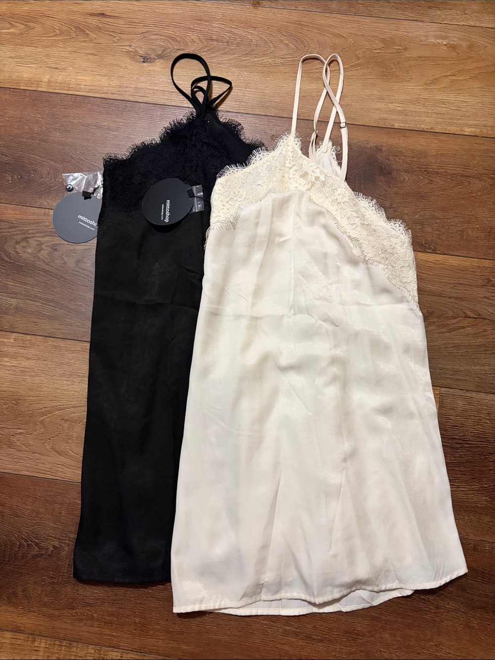 NWT Satin Lace Cami Bundle- Boutique Chic! 2X